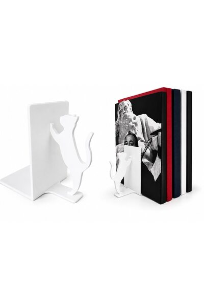 OEM Suport de cărți pisică, Design decorativ 3D, Organizator pentru bibliotec...