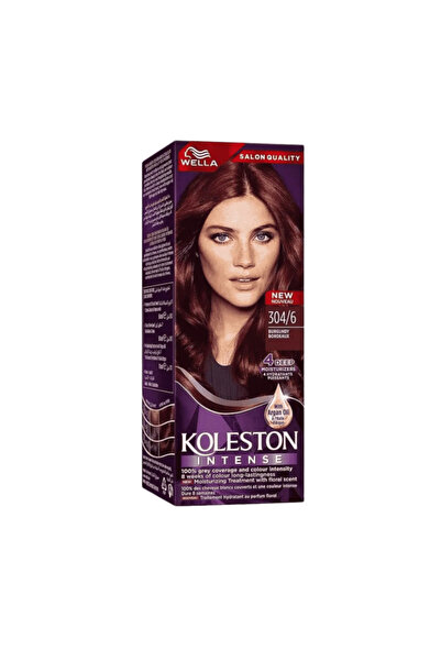 wella koleston صبغة شعر كولستون بلون بورغندي كثيف 304/6 - 100 مل