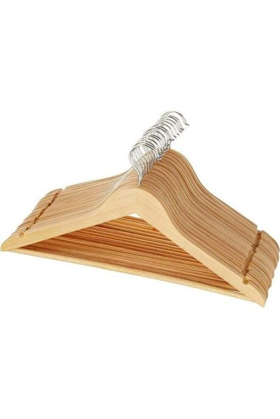 Generic Red Dot Gift Wooden Hanger 16 Pack Wooden Suit Hanger Cloth Hangers W...