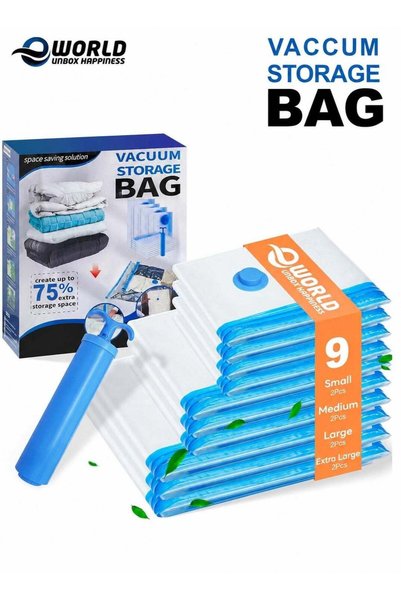 Generic Vacuum Storage Bags with Hand Pump – Space-Saving Compression Bags fo...