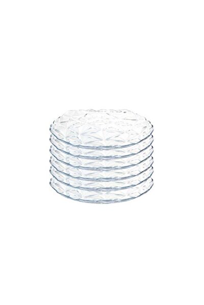 Generic Pasabahce 6 Piece Dinner Glass Plate Estrella Set-28cm- Turkey Made C...