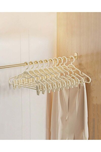 Generic 10 PCS Plastic Hangers, Heavy Duty Durable Coat and Clothes Hangers, ...