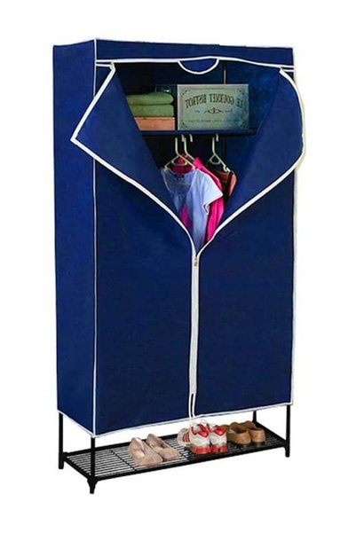 Generic Wardrobe With Shoe Rack Blue 68x45x165cm