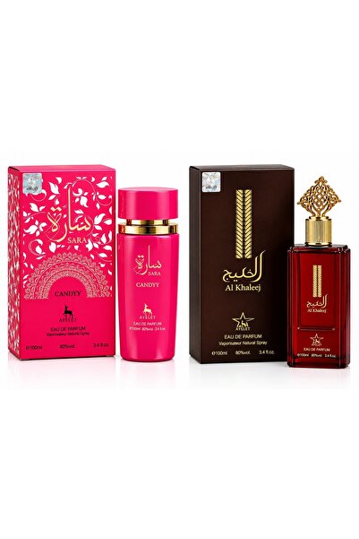 Ayelet Set de 2 parfumuri – Sara Candyy și Al Khaleej, Eau de Parfum, 2 x 100 ml