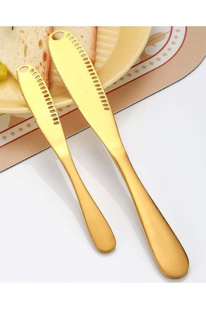 Generic 3-in-1 Butter Knife for Cold Butter – Curler, Slicer & Spreader