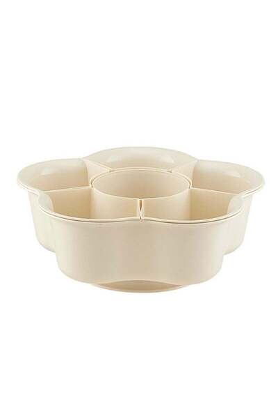 Generic Versatile Rotating Serving Tray with 6 Compartments, for Snacks, Bisc...