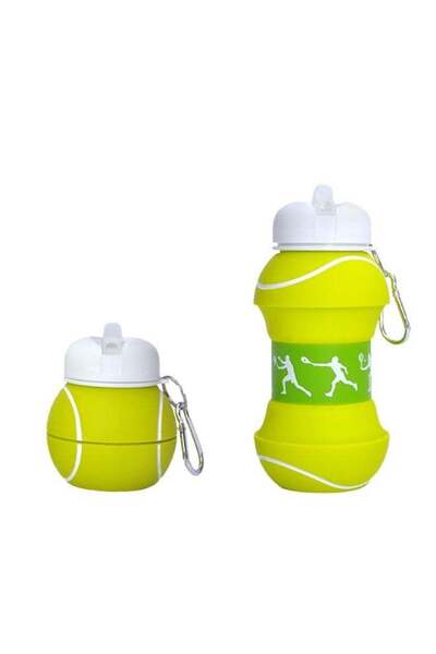 Generic Multi-functional Collapsible Silicone Water Bottle, Leak-Proof Foldab...