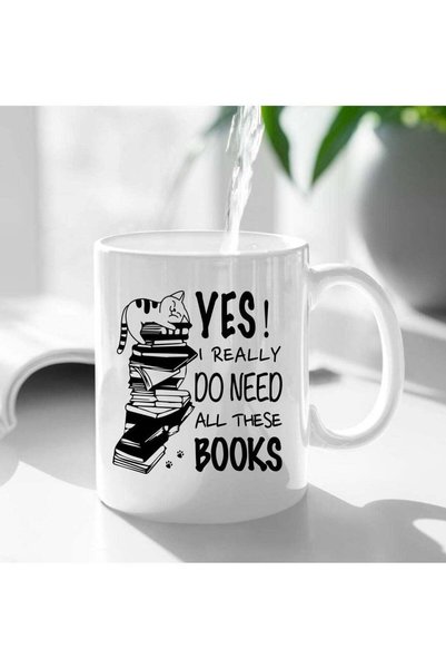 Generic I Really Do Need All These Books Mug 11oz, Reading Classmate Student ...