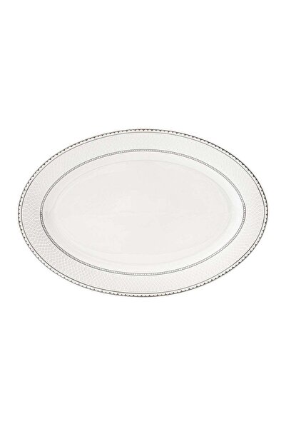 Generic Shallow JUNA New Bone China Oval Platter 36 cm – Large White Serving ...