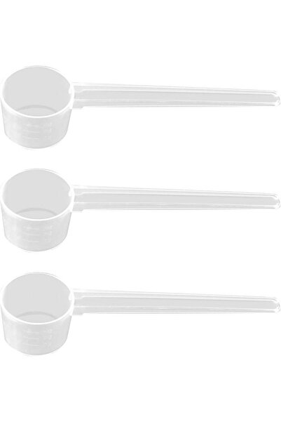 Generic 3 PCS 10ml Plastic Measuring Spoon Scoops Protein Scoop 5g Milk Powde...