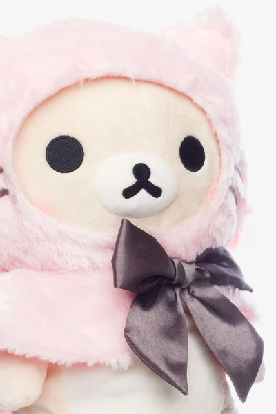 Rilakkuma Korilakkuma Pink Cat Kedi Peluş Oyuncak 35 cm