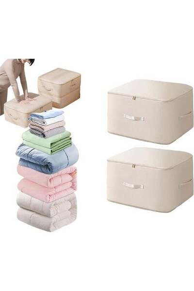 Generic 2Pcs Ultra Space Saving Self Compression Organizer, Storage Tote for ...