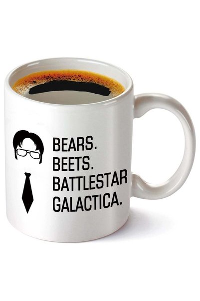 Generic Bears Beets Battlestar Galactica Funny Coffee Mug 11OZ, The Office TV...