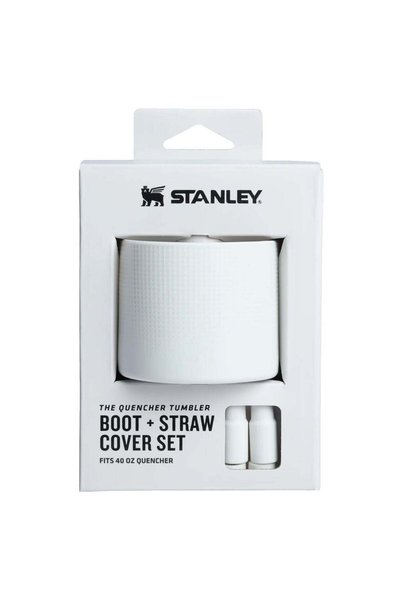 Generic 40oz Stanley Quencher Boot + Straw Topper Silicone Protective Sleeve ...