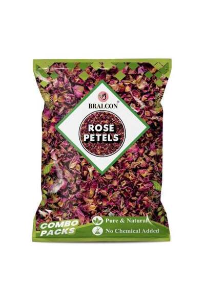 Generic BRALCON Rose Petals - 100 gm | 100% Pure & Natural Sun dried Rose Flo...