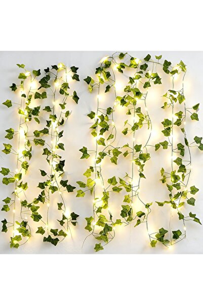 Generic Brand Ghirlandă luminoasă de 2m cu frunze de iederă, 20 LED-uri, deco...