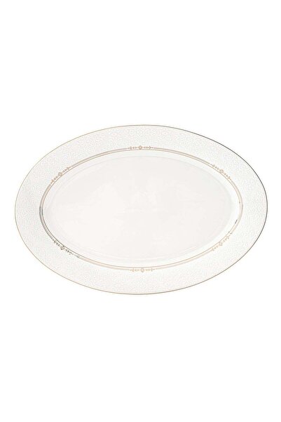Generic Shallow ISLA New Bone China Oval Platter 36 cm – Large White Serving ...