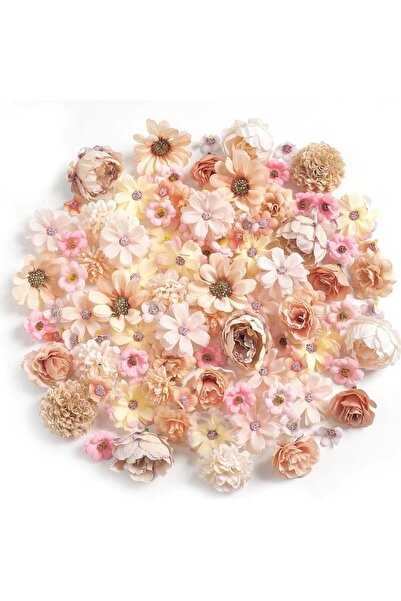 Generic Brand 40 bucăți flori artificiale, capete decorative de flori artific...
