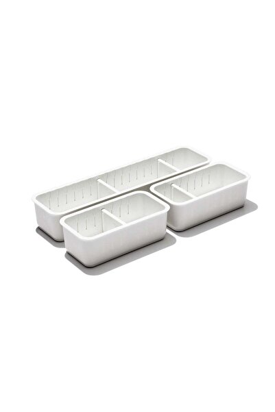 Generic OXO Good Grips Slim Adjustable Drawer Bin Set of 3 Kitchen Drawer Org...