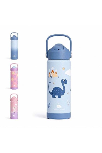 Generic WigglyWhale Stainless Steel Water Bottle for Kids - Leak Proof Kids W...