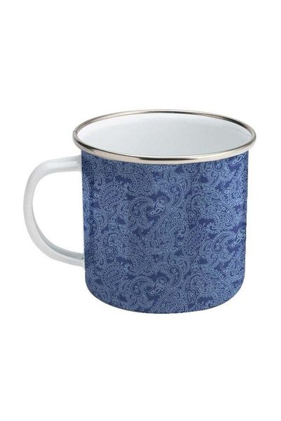 Generic Linda Wood: Ethnic Pattern Military Mug Blue