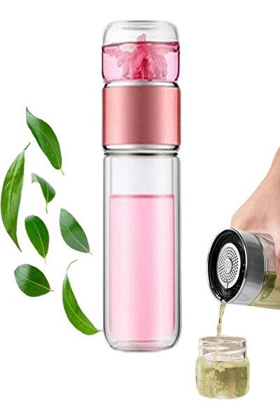 Generic 280ml Double-Layer Stainless Steel Leak-Proof Tea Infuser Bottle, Por...