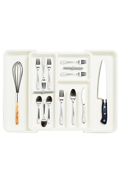 Generic Expandable Silverware Organizer for Drawers, Adjustable Cutlery Tray ...