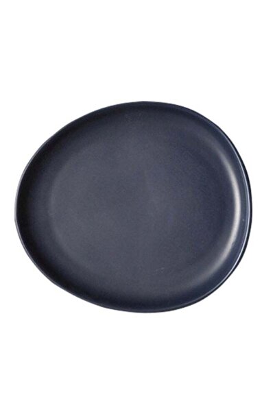Generic Porcelain Dessert Plate Matt Dark Blue 18cm