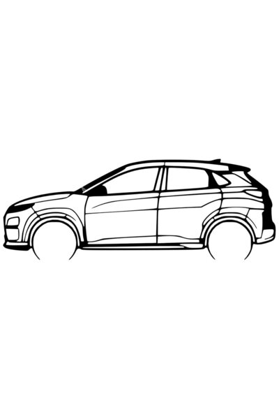 OEM Decor Hyundai Kona 2021 – Siluetă 3D, design auto minimalist
