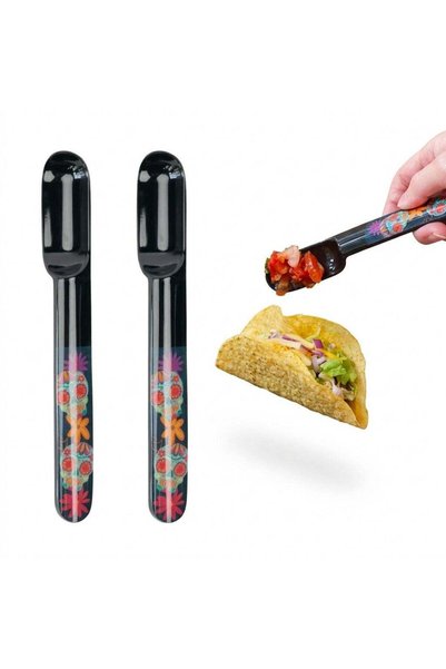 Generic Prepara Taco Spoons Set of 2 – Day of the Dead, L 1.52cm x W 2.54cm x...