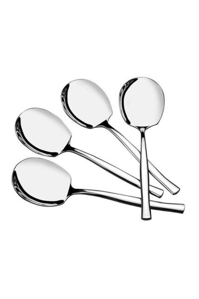 Generic 5 Pieces Stainless Steel Buffet Serving Spoon, Large Serving Tablespo...