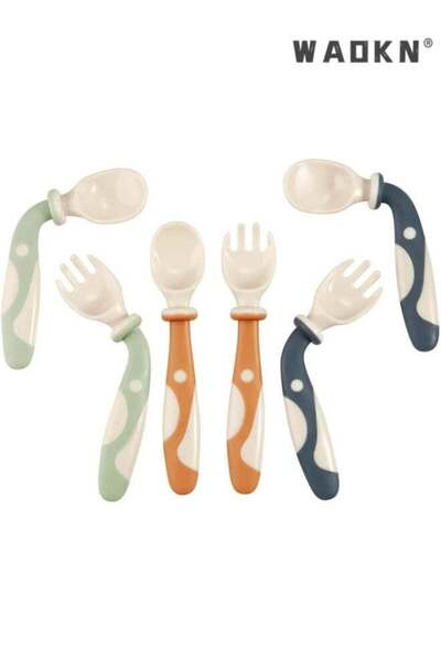 Generic 6-Pack Baby Bendable Spoons and Forks Set - 360° Flexible Training Ut...