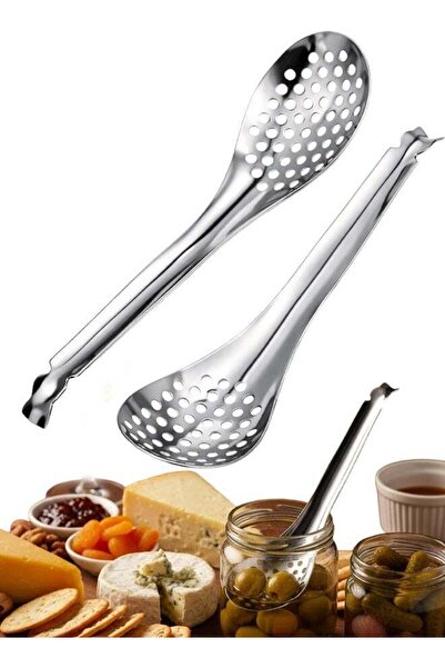 Generic 2Pieces Spherification Spoon Set - Stainless Steel Caviar and Molecul...