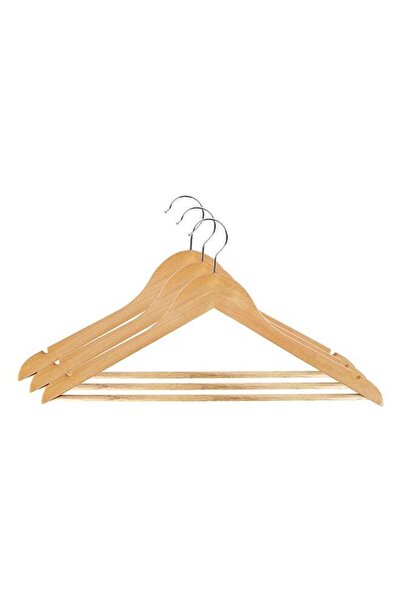 Generic Royalford 3-Piece Wooden Cloth Hanger Set | 360ﾂｰ Rotating Metal Hook...