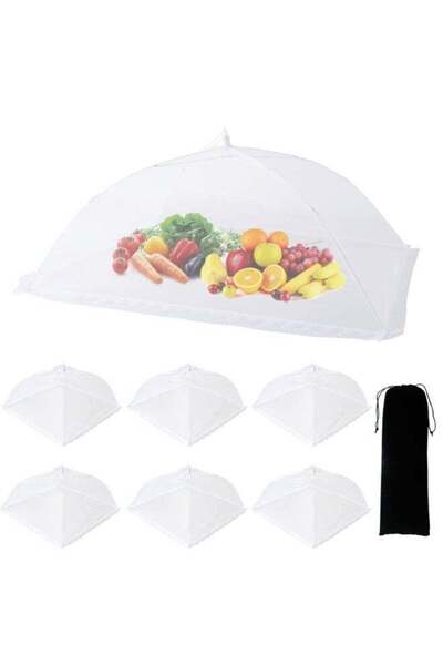 Generic 7 Pack Food Tents Food Covers for Outdoors Mesh Screen Include 1 Extr...