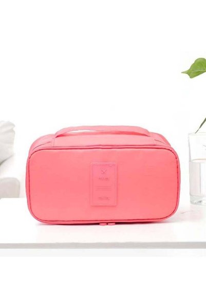 Generic Underwear And Bra Organizer Bag Pink Medium