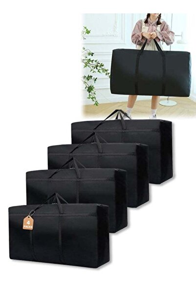 Generic 4 PCS Extra Large Moving Bags with Strong Zippers & Carrying Handles,...