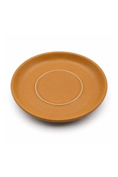 Generic Caramel Ceramic Small Plate – Round Glossy Dessert & Snack Plate – El...