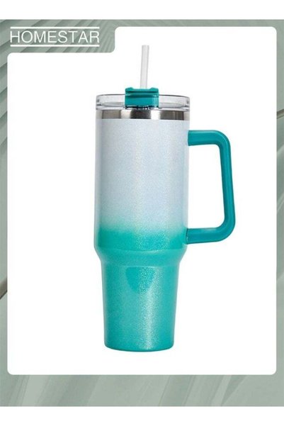 Generic Thermal Mug with Straw Double-Walled Vacuum Insulated Car Mug, Travel...