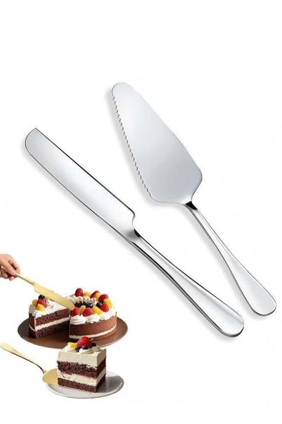 Generic Cake Serving Set, Wedding Cake Knife and Server Set, Cake Cutting Ute...