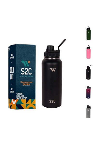 Generic S2C Stainless Steel Water Bottle 1L,32oz Double Wall Vacuum Insulated...