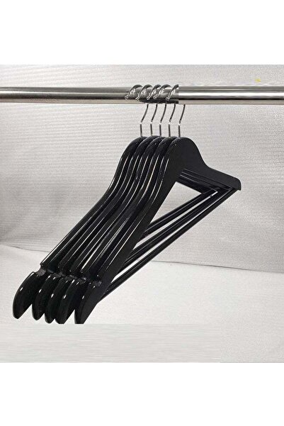 Generic Pack of 5 Non-Slip Wooden Hangers