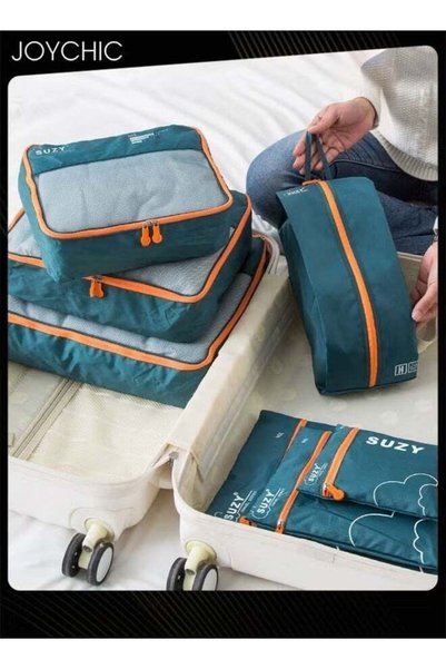 Generic 7 Pcs packing cubes for suitcases Travel Cubes Packing Suitcase Organ...