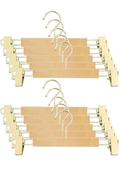 Generic Pack of 10 Non-Slip Seamless Multi-Function Belt Clip Solid Wood Imit...