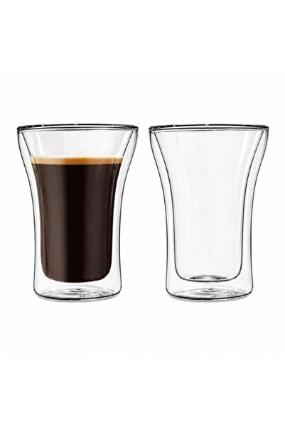 Generic Double Wall Glass Set of 2, 250ml, Coffee Tea & Espresso Glasses for ...