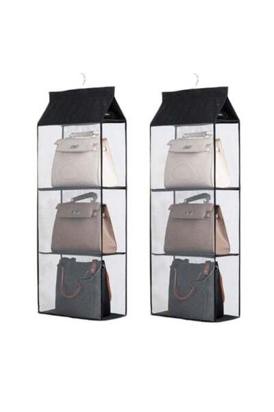 Generic 2 Packs Closet Hanging Handbag Purse Organizer, Detachable Purse Bag ...