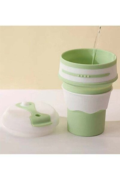 Generic Foldable Portable Telescopic Drinking Cup Silicone Foldable Coffee Cu...
