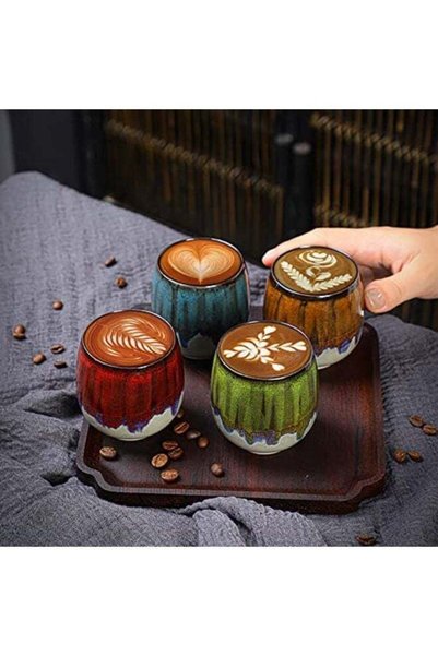 Generic Espresso Cups Ceramic Kiln-Change Small Espresso Coffee Cup Spirits C...