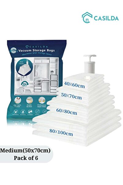 Generic Casilda Space Saver Vacuum Storage Bags with Hand Pump, Vacuum bag Re...