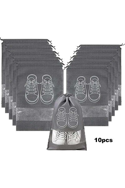 Generic 10pcs Non-Woven Hanging Shoe & Clothing Storage BagsLightweight Porta...